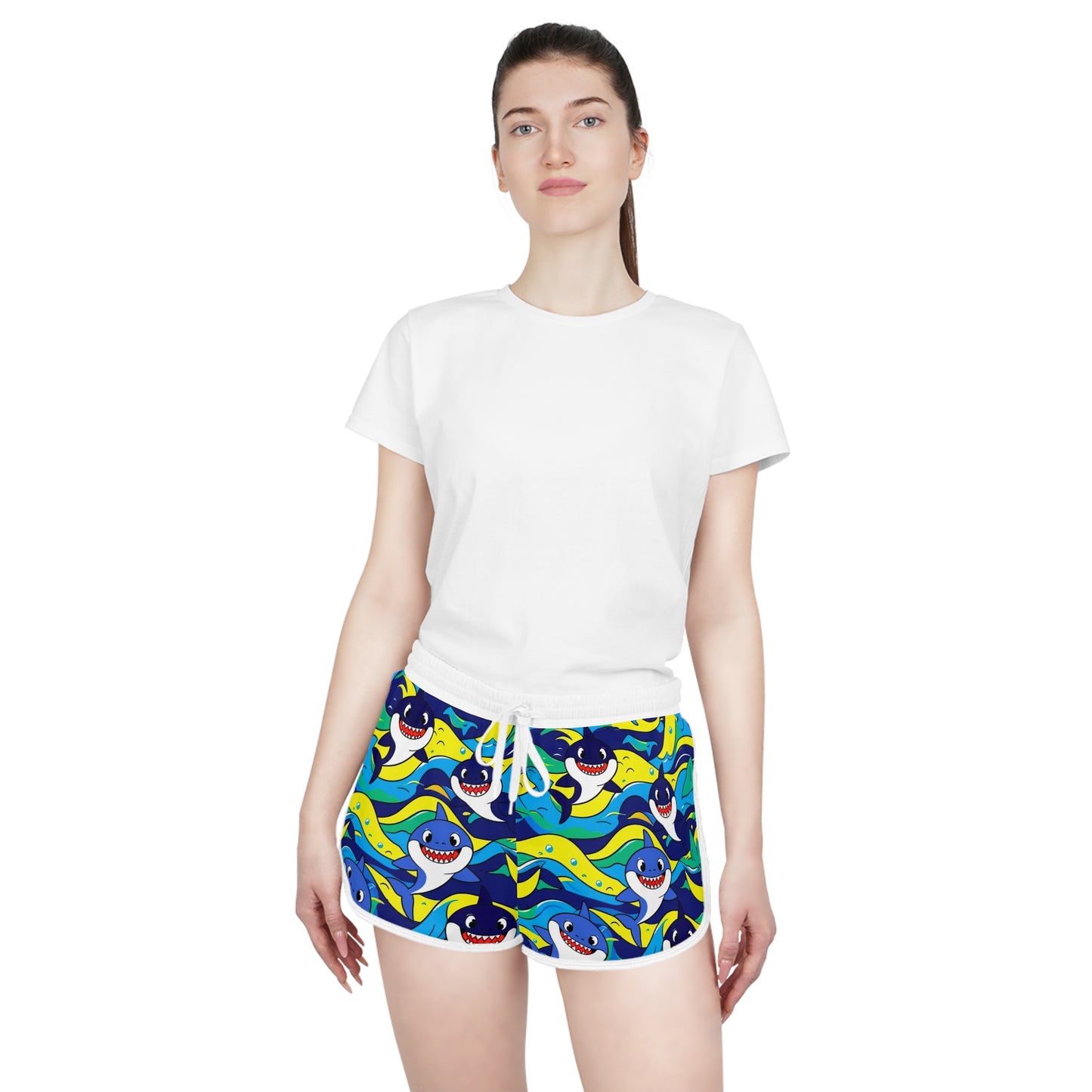 SharkaLush Women's Relaxed Shorts (AOP)