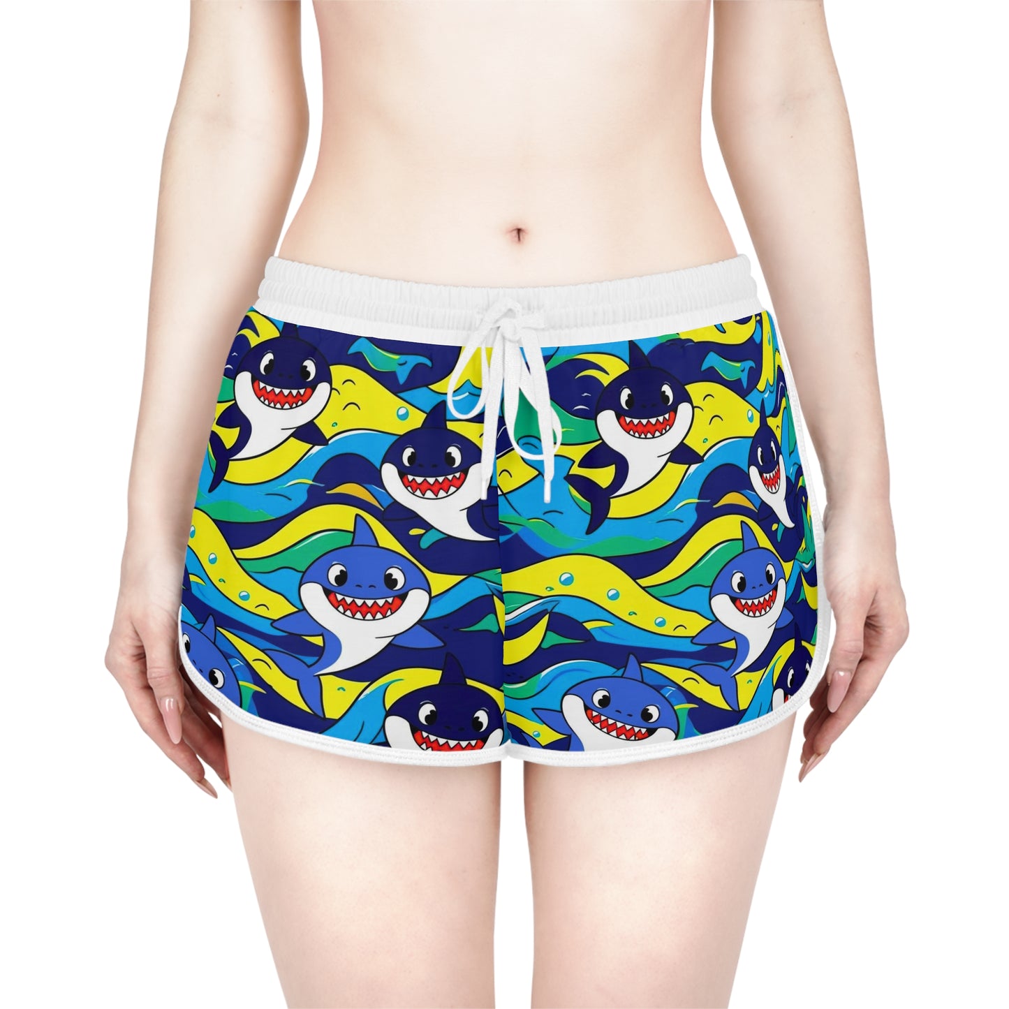 SharkaLush Women's Relaxed Shorts (AOP)