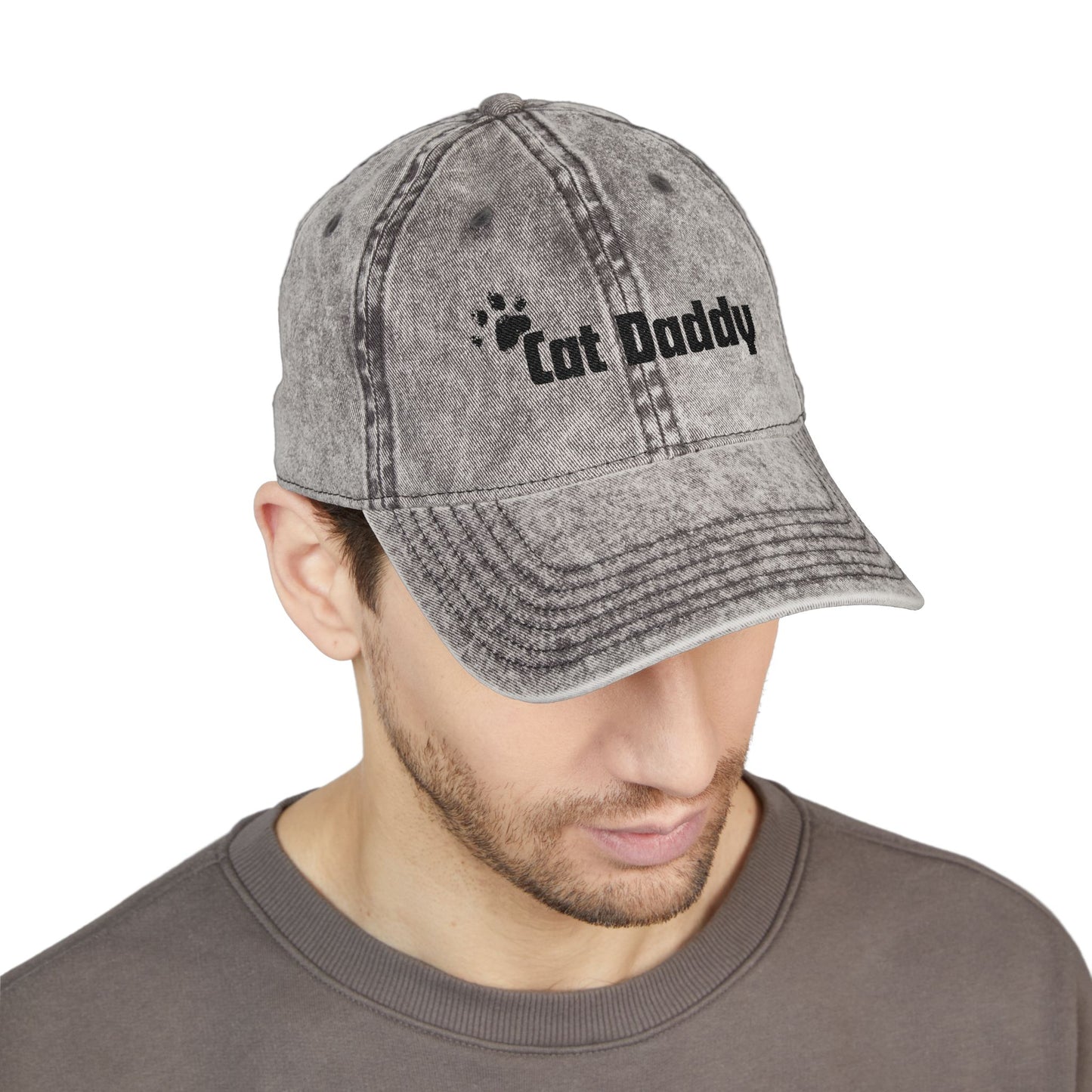 Cat Daddy Vintage Embroidered Cap