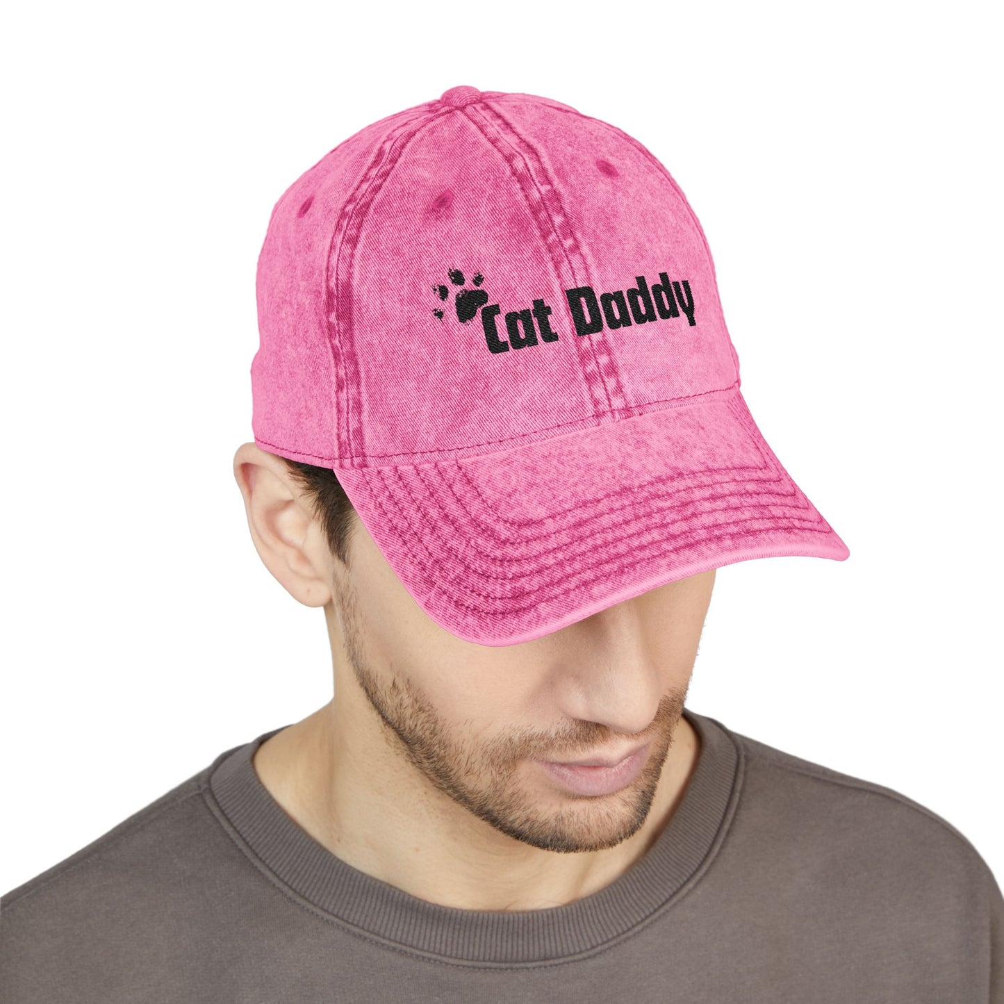 Cat Daddy Vintage Embroidered Cap