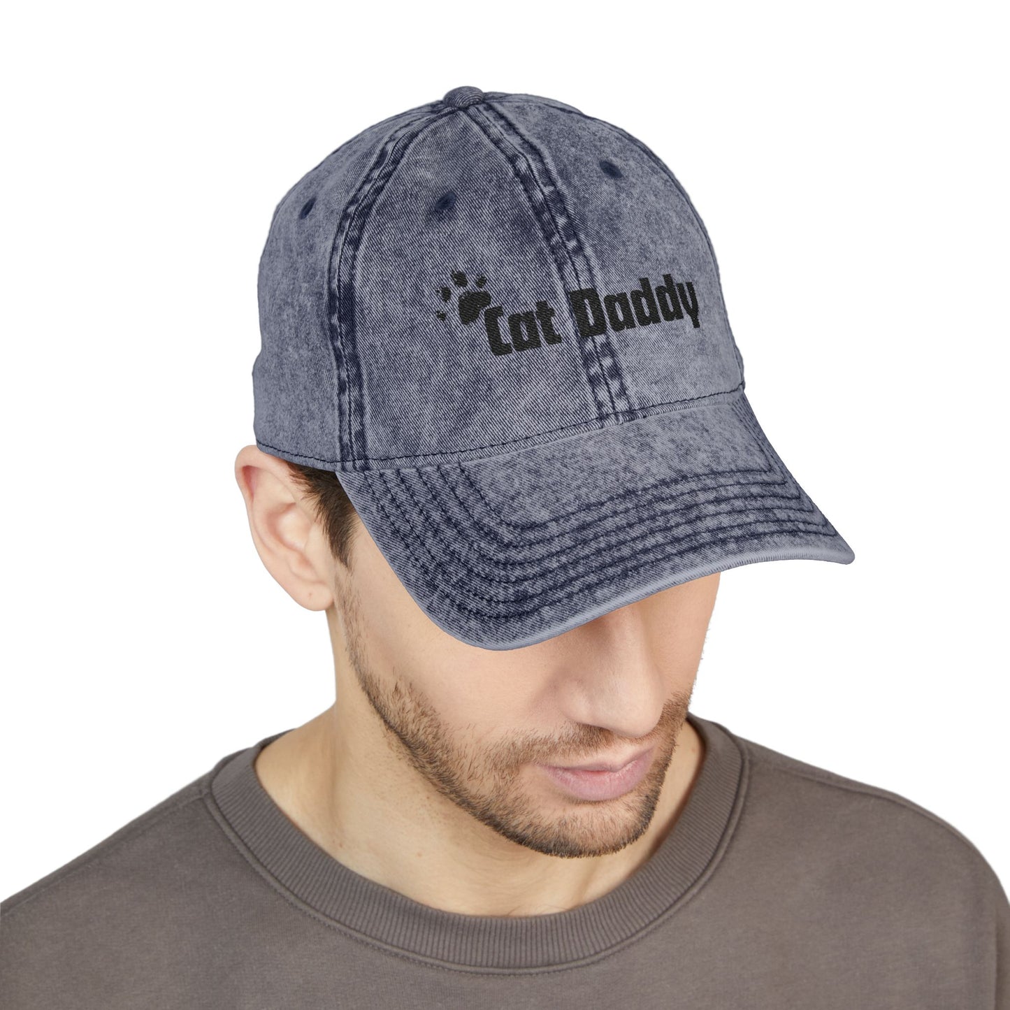 Cat Daddy Vintage Embroidered Cap