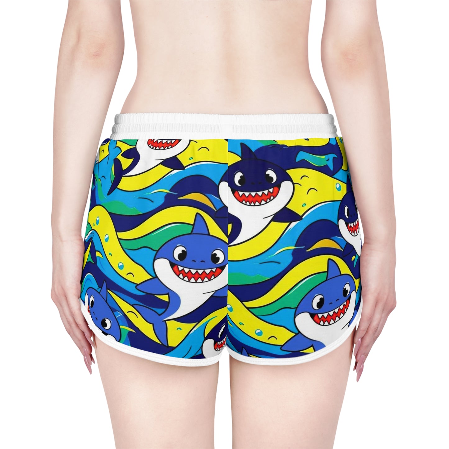 SharkaLush Women's Relaxed Shorts (AOP)