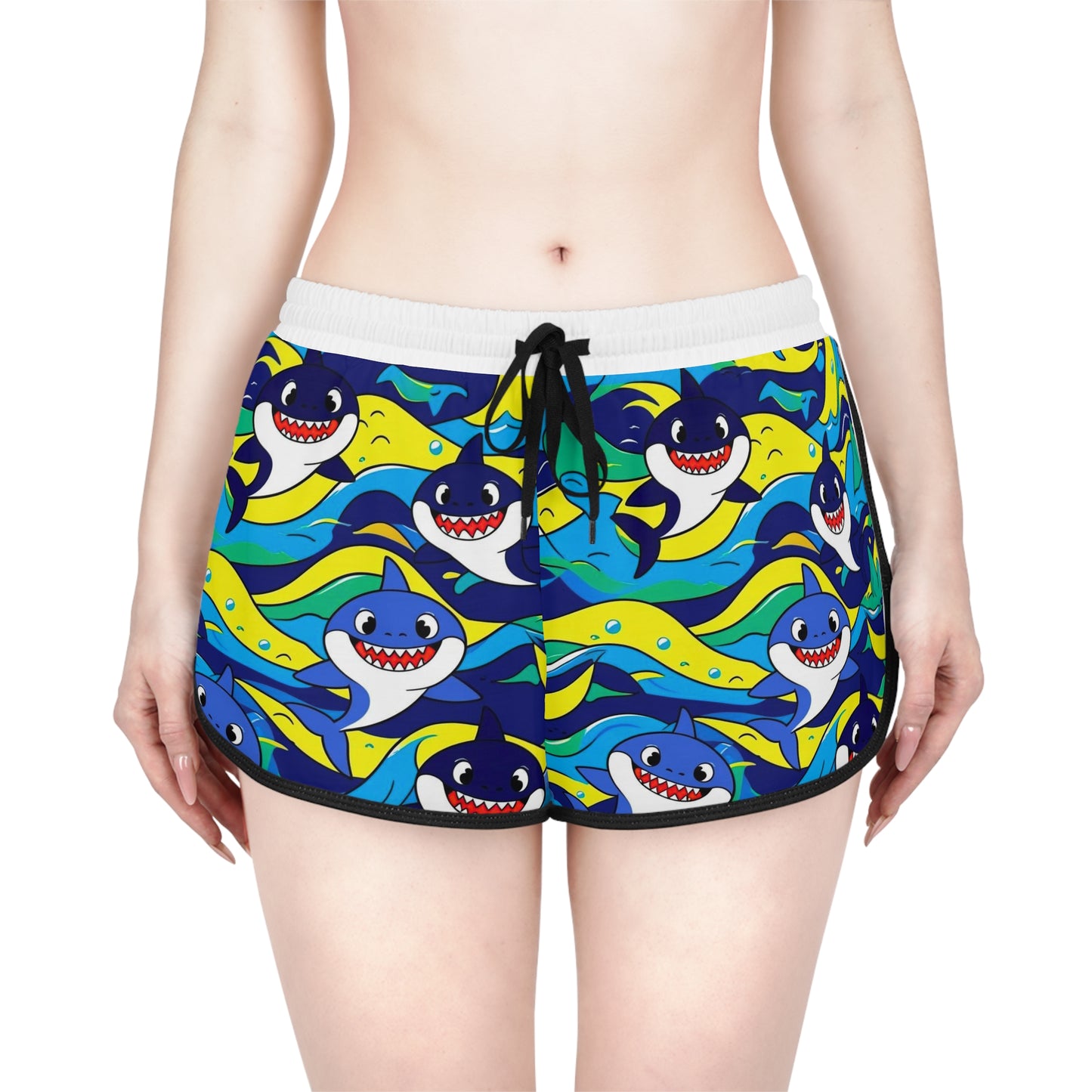 SharkaLush Women's Relaxed Shorts (AOP)