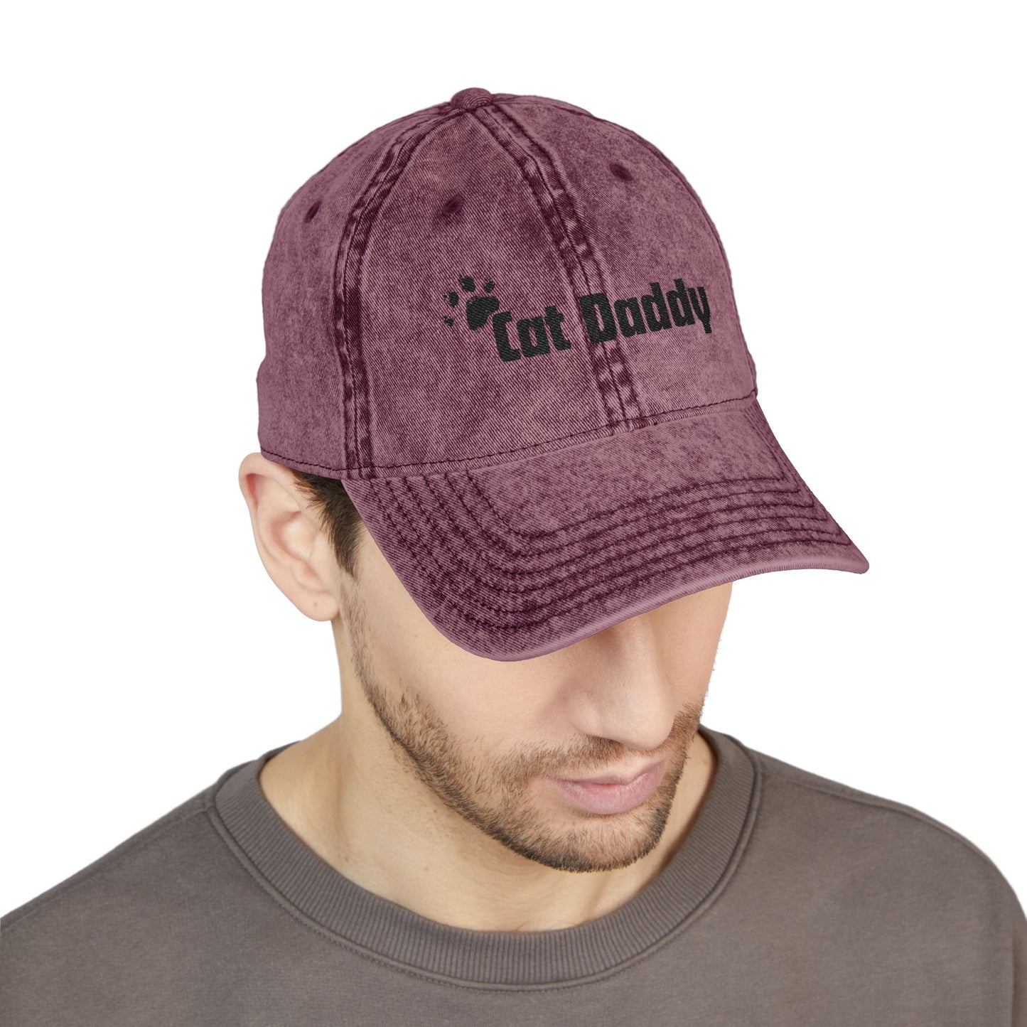 Cat Daddy Vintage Embroidered Cap