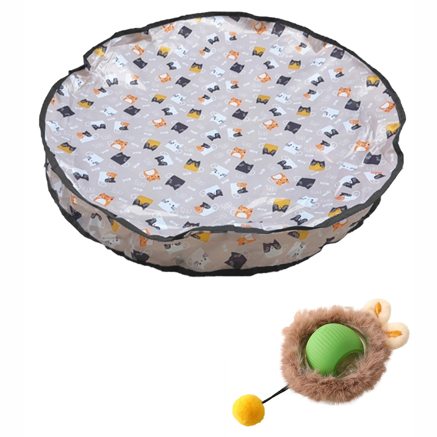 GlowPounce Interactive Smart Play Ball & Cover Pouch Set Cat Toy