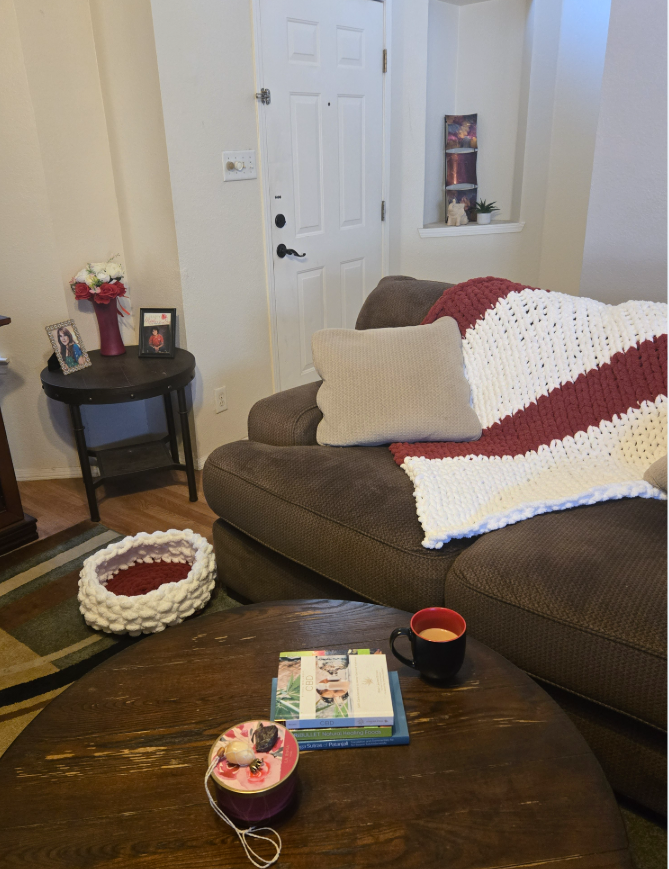 The Cloud Hand Knit Plush Pet Bed by Milton & Neo