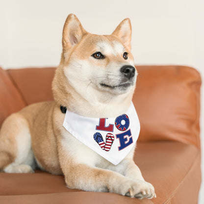 LOVE Pet Bandana Collar - Donut Drop Edition (Matching Hooman Tank Top Available)