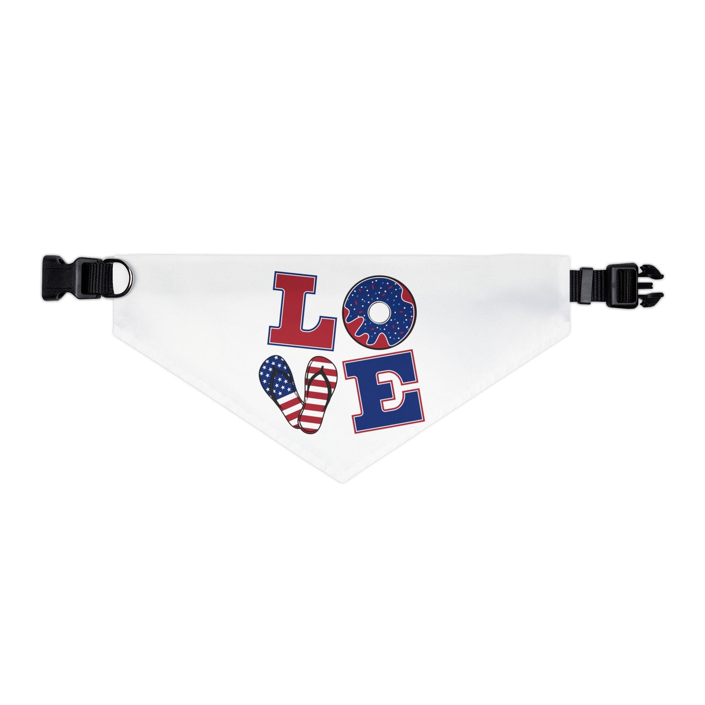 LOVE Pet Bandana Collar - Donut Drop Edition (Matching Hooman Tank Top Available)