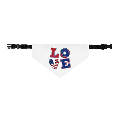 LOVE Pet Bandana Collar - Donut Drop Edition (Matching Hooman Tank Top Available)