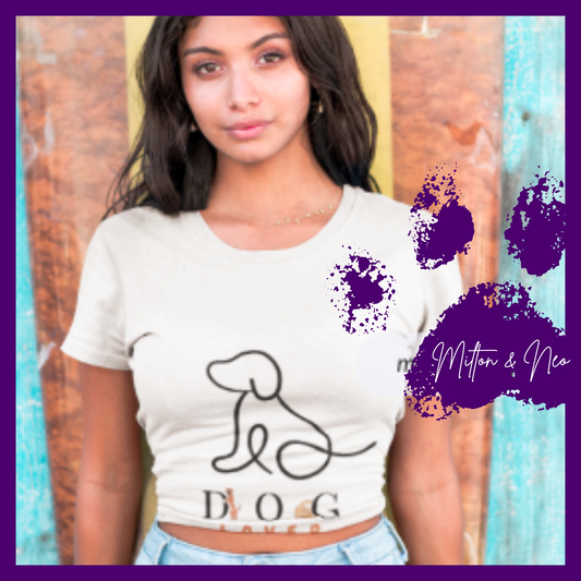 Dog Lover Organic Rib Baby Tee, Cute Pet T-Shirt