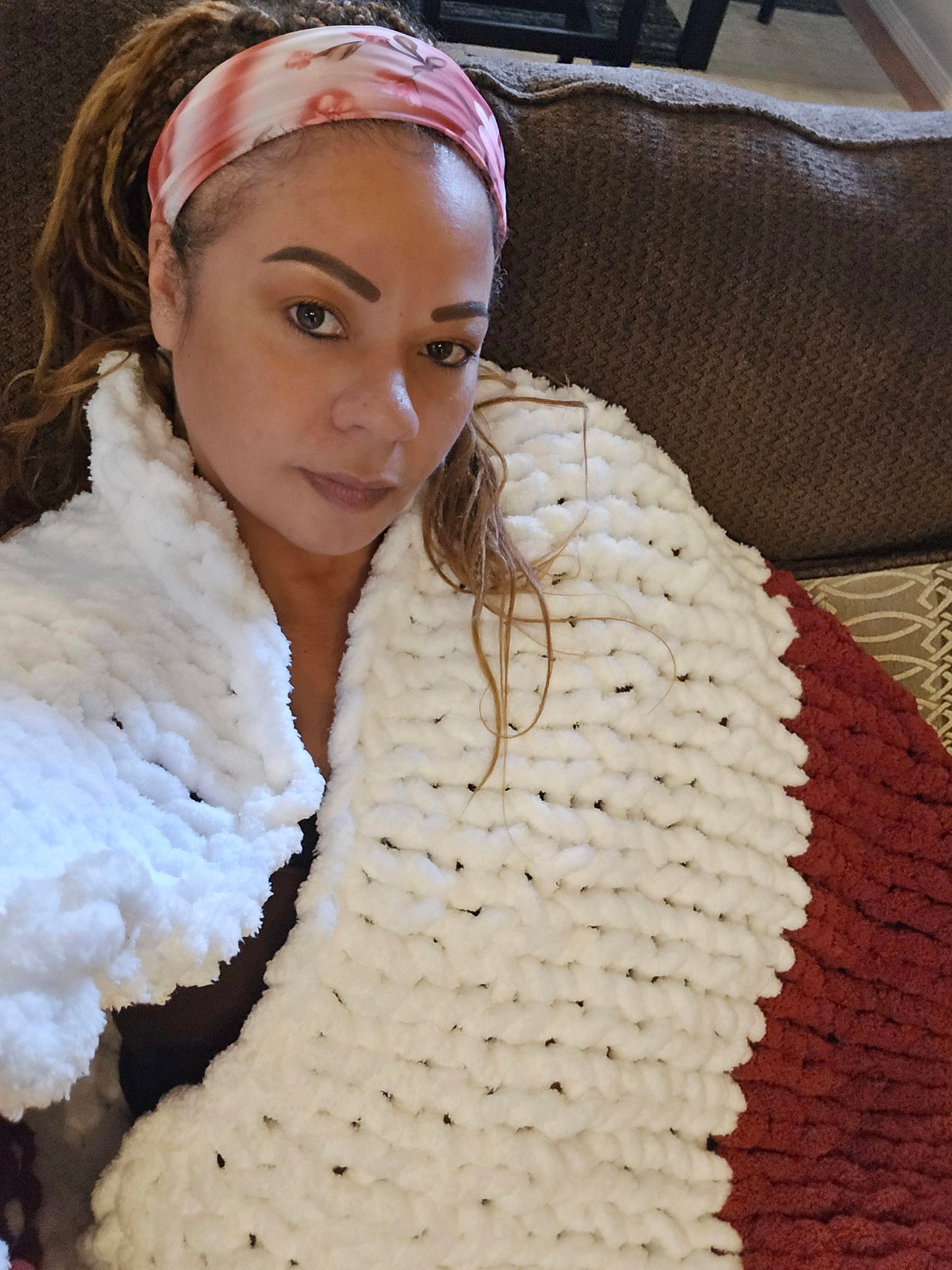 The Nimbus Throw | Hand Knit Cozy Blanket by Milton & Neo