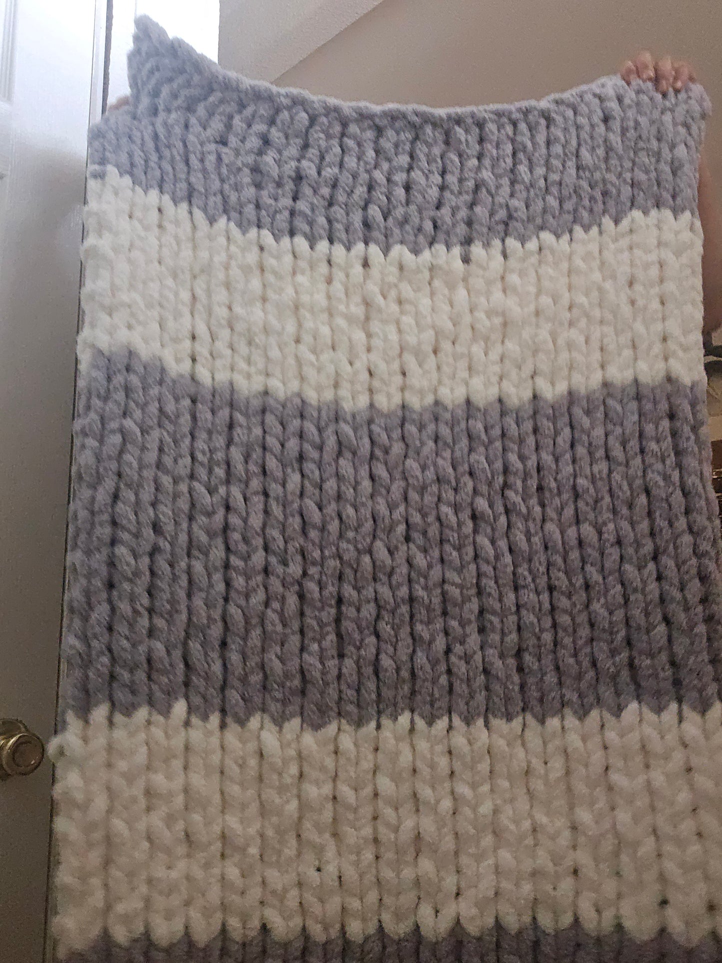 The Nimbus Throw | Hand Knit Cozy Blanket by Milton & Neo