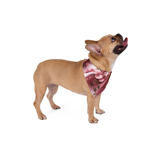 BloomBond Floral Duo Pet Bandana- Matching Hooman Gaiter Available