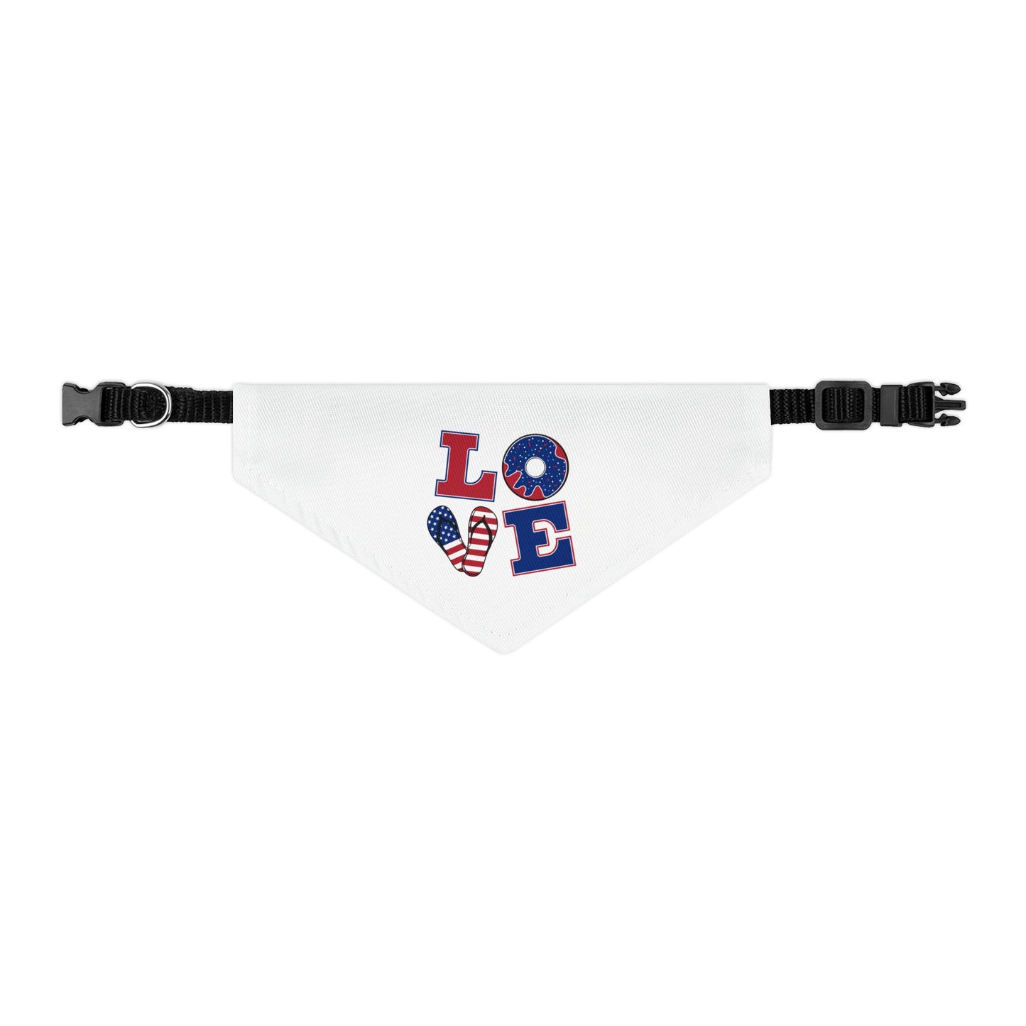 LOVE Pet Bandana Collar - Donut Drop Edition (Matching Hooman Tank Top Available)