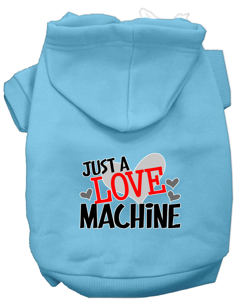 "Just a Love Machine" Pet Dog & Cat Screen Printed Hoodie