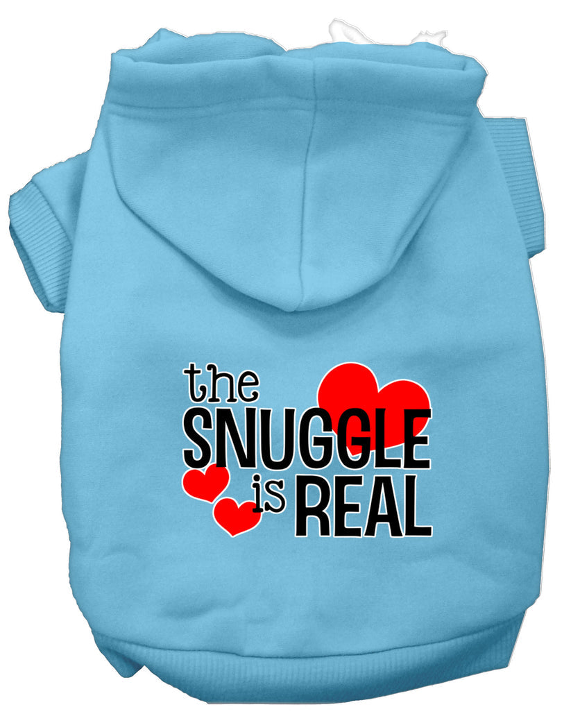 "The Snuggle is Real" Pet Dog & Cat Screen Printed Hoodie