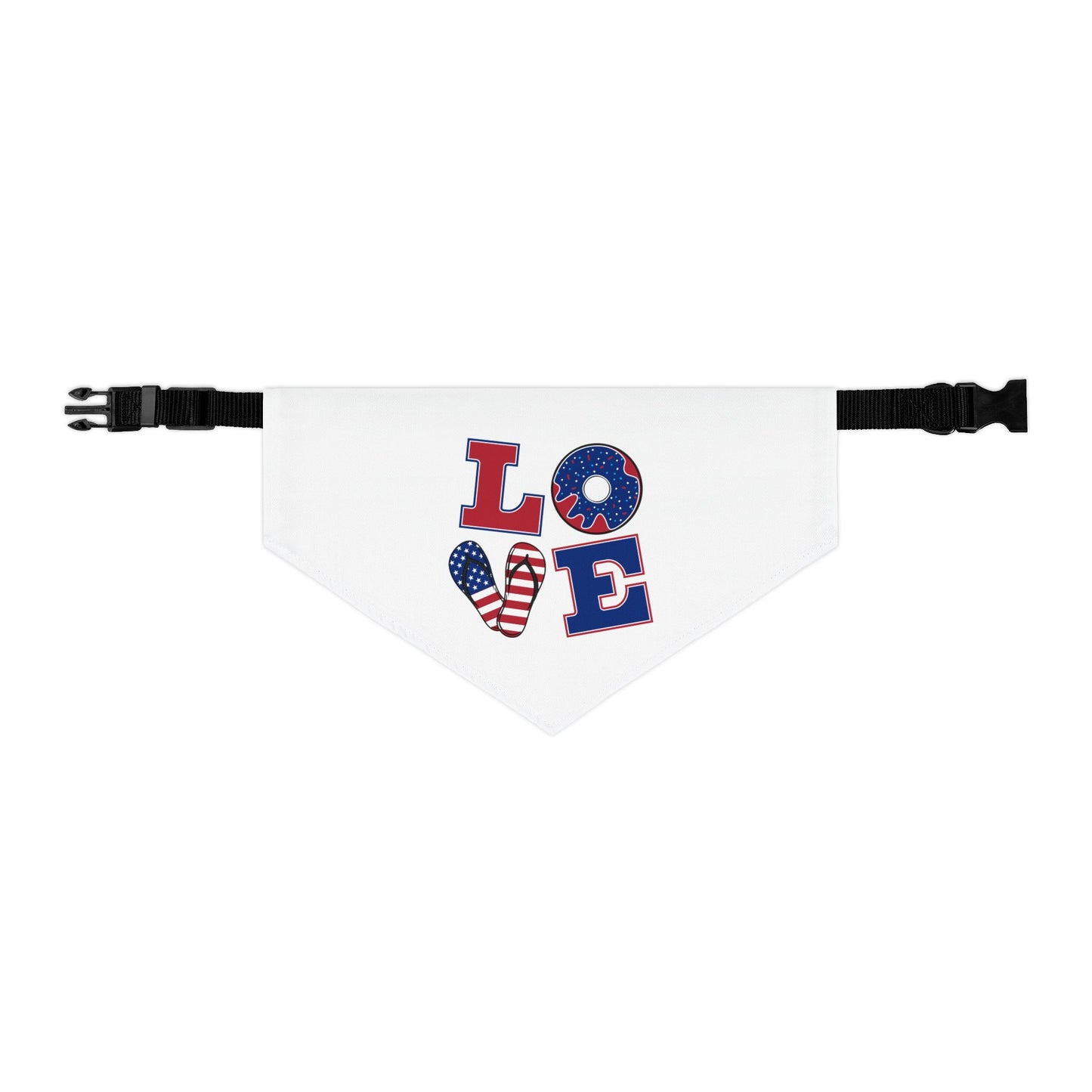 LOVE Pet Bandana Collar - Donut Drop Edition (Matching Hooman Tank Top Available)