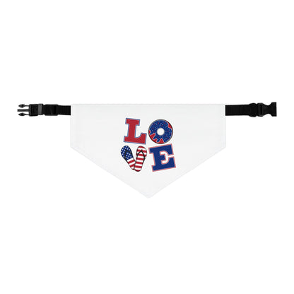 LOVE Pet Bandana Collar - Donut Drop Edition (Matching Hooman Tank Top Available)