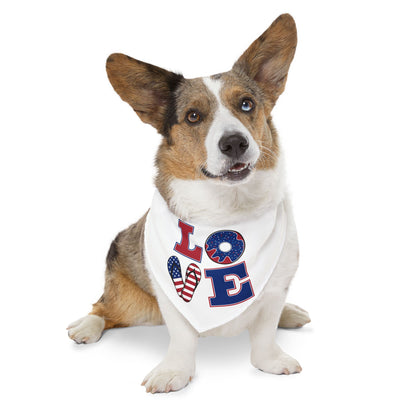 LOVE Pet Bandana Collar - Donut Drop Edition (Matching Hooman Tank Top Available)