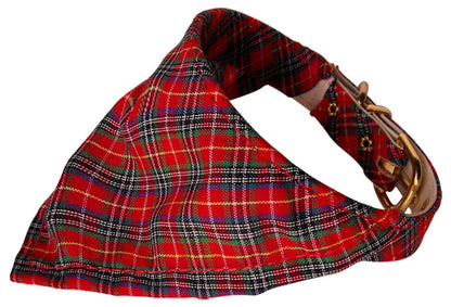 "Plaids" Pet Dog Bandana Collar