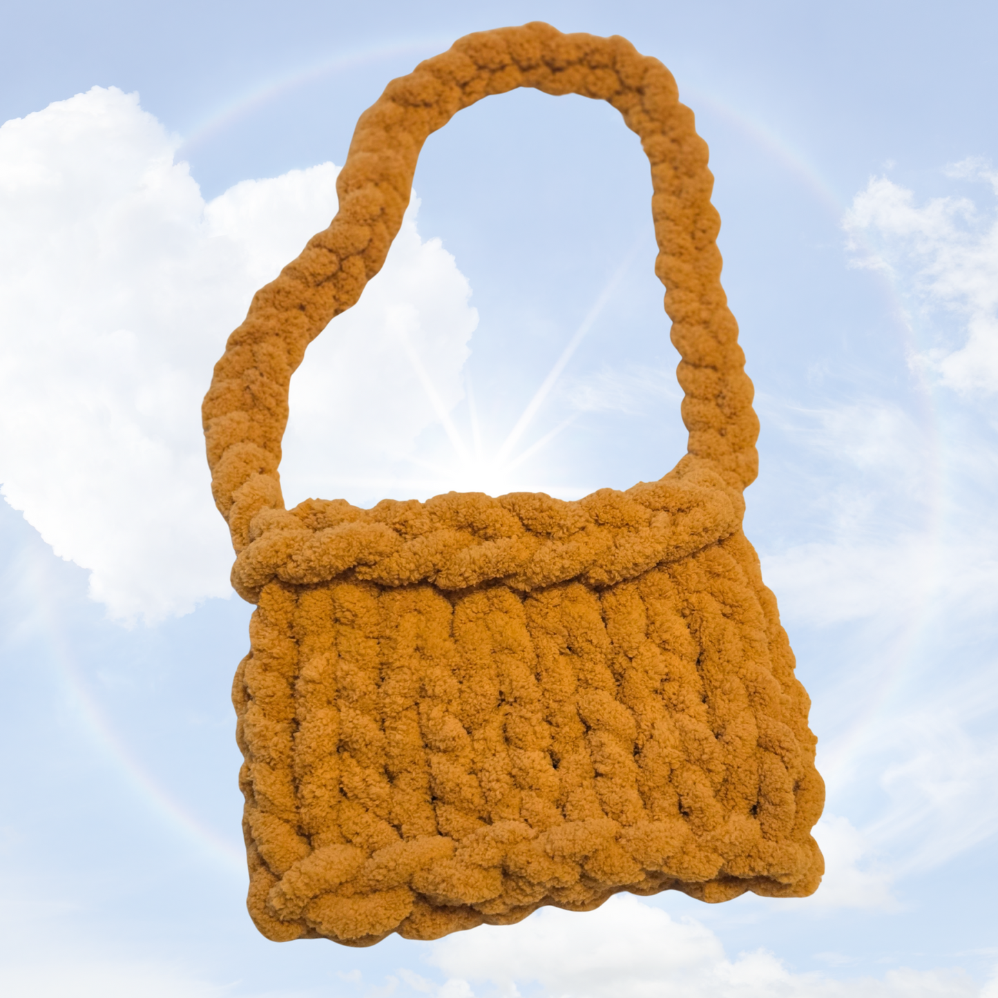 Puffin Puff Chunky Knit Purse