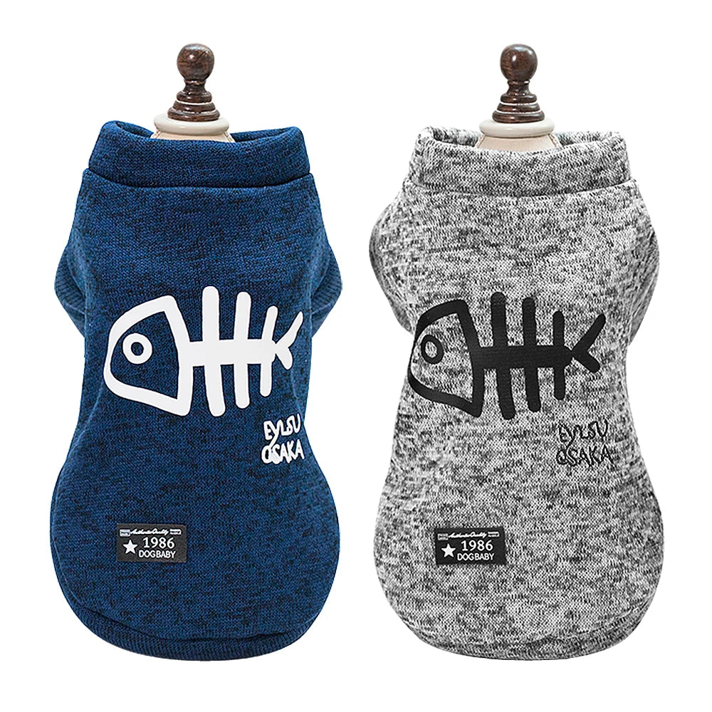 MeowVogue Fishbone - Pet Hoodies