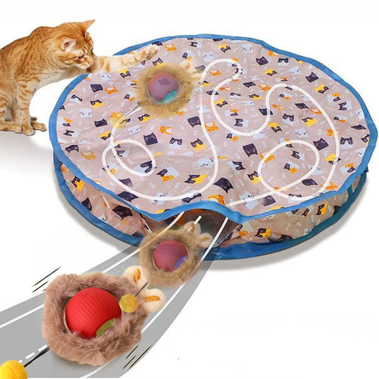 GlowPounce Interactive Smart Play Ball & Cover Pouch Set Cat Toy