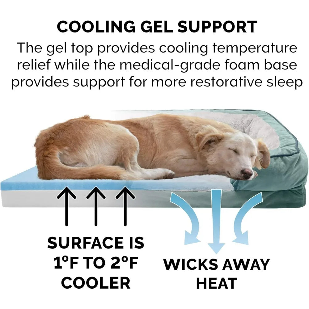 ChillSpot Luxe Cooling Gel Dog Bed