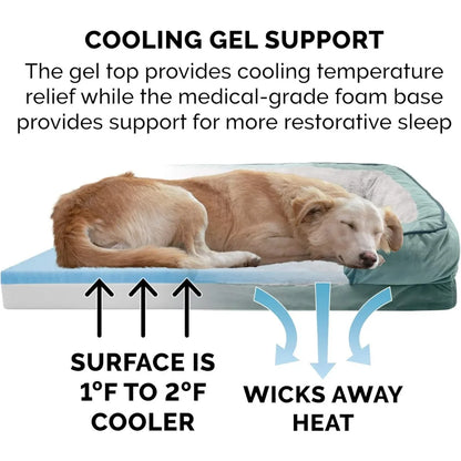 ChillSpot Luxe Cooling Gel Dog Bed