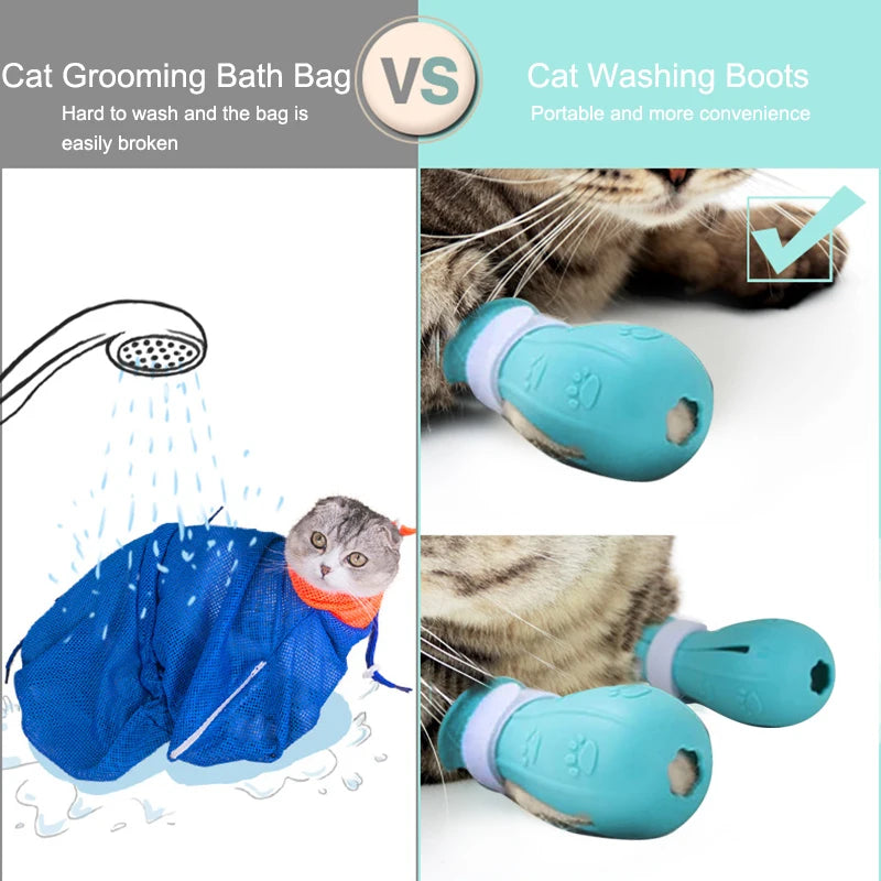 ClawShield Kitten Mittens Bath Guard