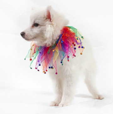 "Confetti Bells and Jewels" Smoochers Party Pet Collar Necklace by Mirage