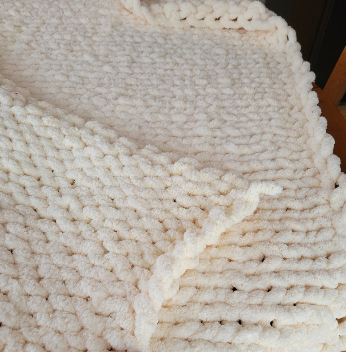 The Nimbus Throw | Hand Knit Cozy Blanket by Milton & Neo