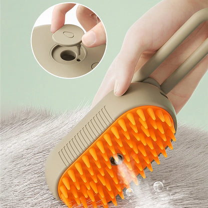 AquaPaws 3in1 Steam Pet Grooming Brush