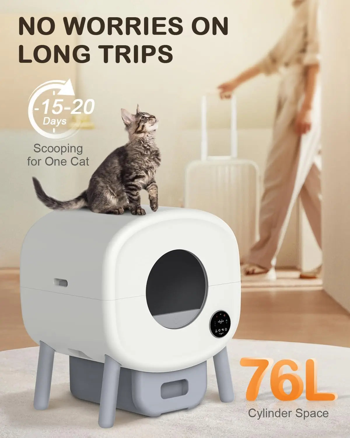 KittyKlean Pro™ Self Cleaning Smart Litter Box By Deaprull