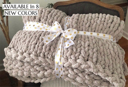 The Nimbus Throw | Hand Knit Cozy Blanket by Milton & Neo