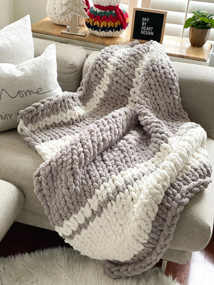 The Nimbus Throw | Hand Knit Cozy Blanket by Milton & Neo