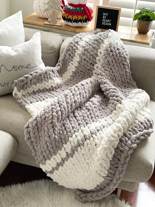 The Nimbus Throw | Hand Knit Cozy Blanket by Milton & Neo