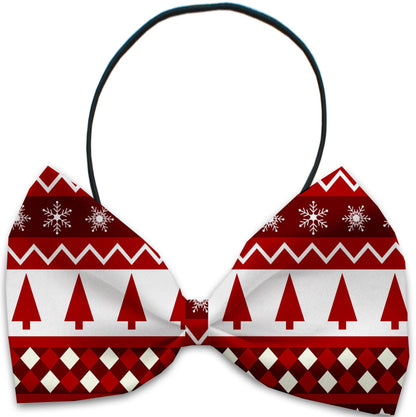 "Candy Cane Lane" Pet Dog and Cat Bow Ties