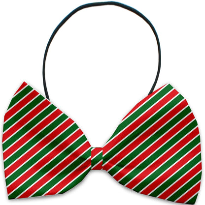 "Candy Cane Lane" Pet Dog and Cat Bow Ties