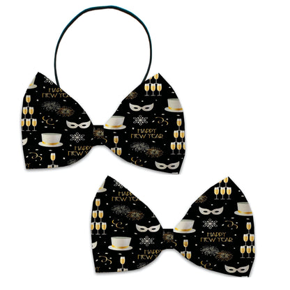 "Fancy New Year" Pet Dog and Cat Bow Ties