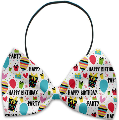 "Birthday Chic" Pet Dog and Cat Bow Ties by Mirage