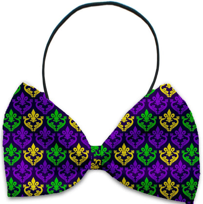 "Mardi Gras" Pet Dog and Cat Bow Ties by Mirage