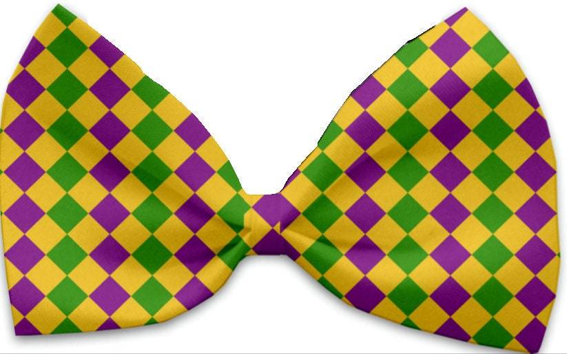 "Mardi Gras" Pet Dog and Cat Bow Ties by Mirage