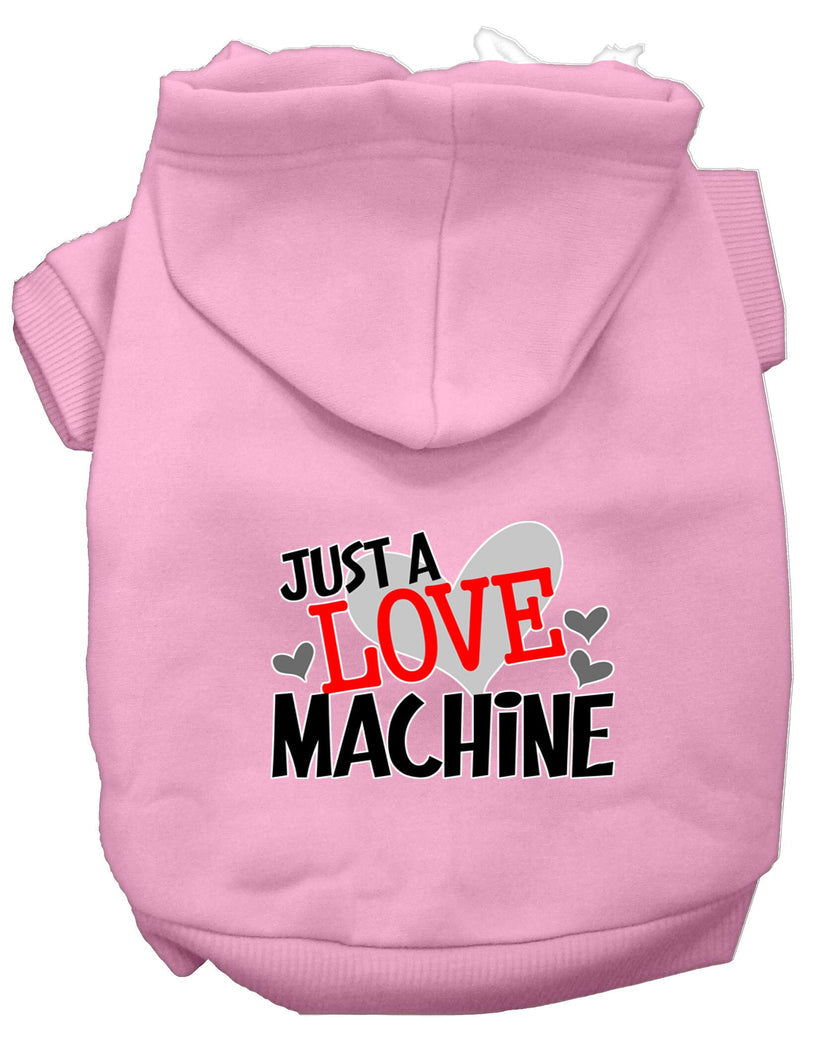 "Just a Love Machine" Pet Dog & Cat Screen Printed Hoodie