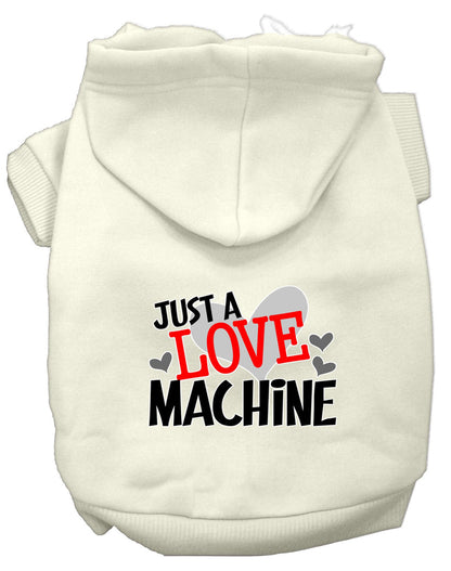 "Just a Love Machine" Pet Dog & Cat Screen Printed Hoodie