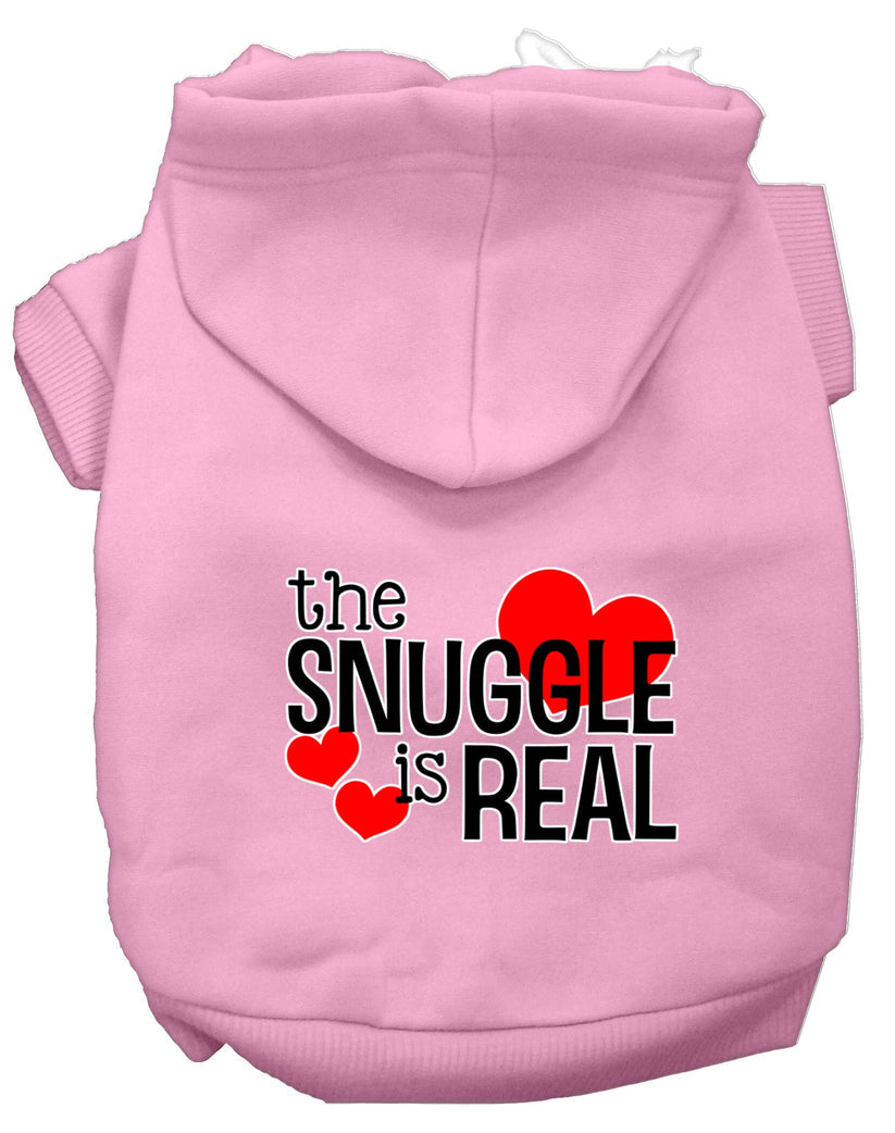 "The Snuggle is Real" Pet Dog & Cat Screen Printed Hoodie