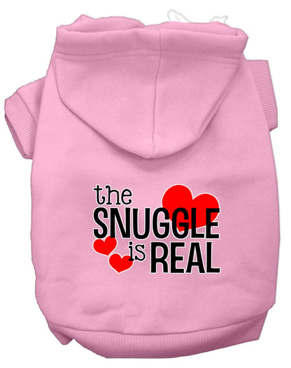 "The Snuggle is Real" Pet Dog & Cat Screen Printed Hoodie