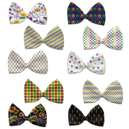 "Mardi Gras" Pet Dog and Cat Bow Ties by Mirage