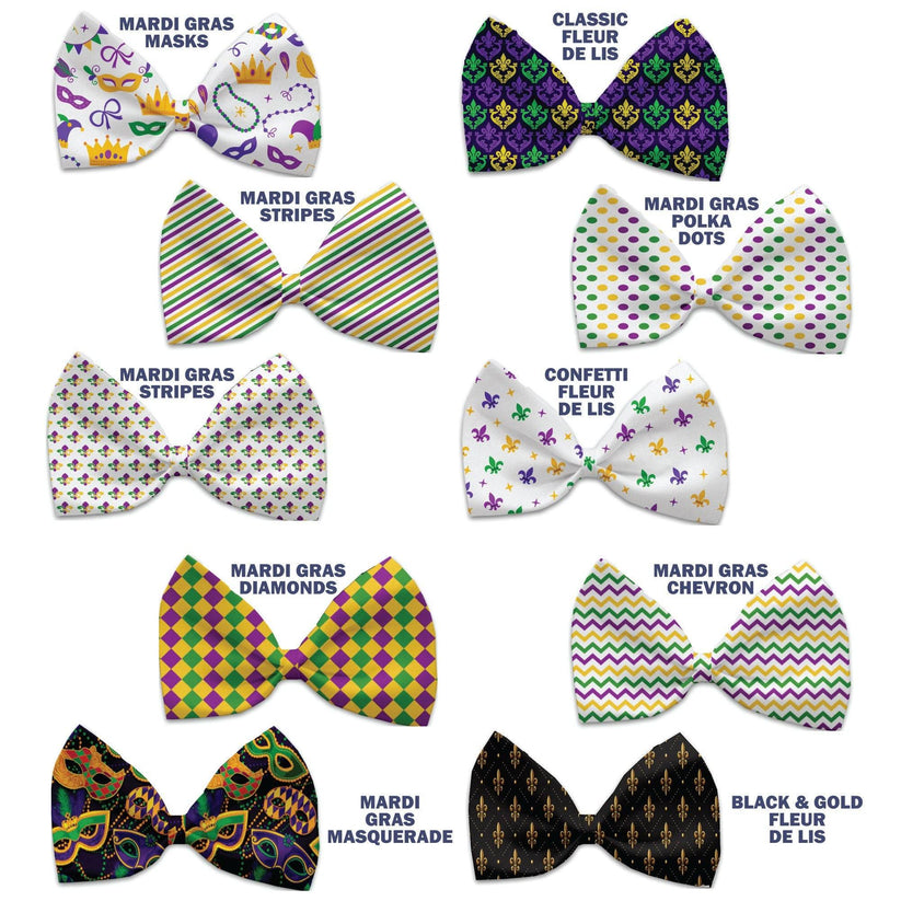 "Mardi Gras" Pet Dog and Cat Bow Ties by Mirage