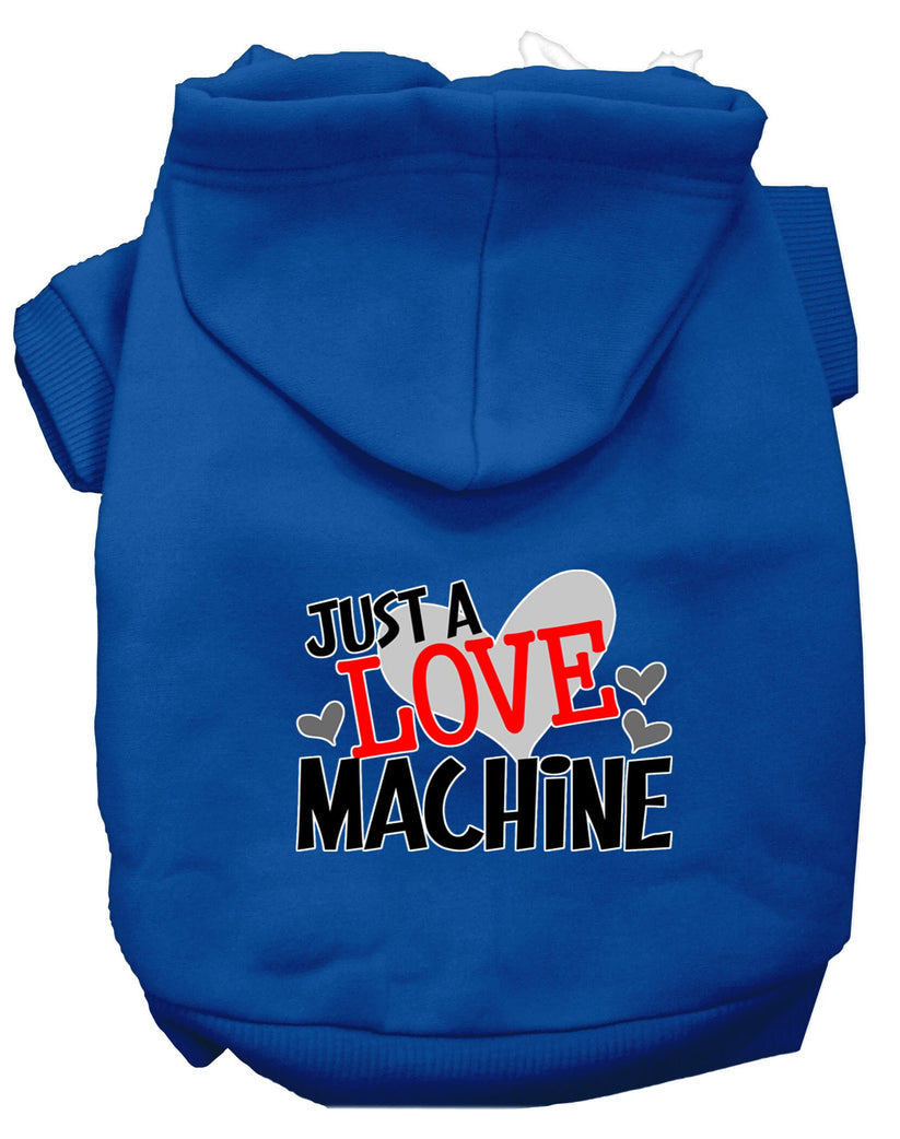 "Just a Love Machine" Pet Dog & Cat Screen Printed Hoodie